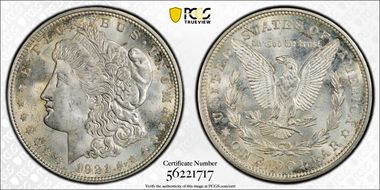 1921-D $1 MS65