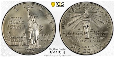 1986-P $1 Statue of Liberty MS68