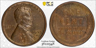 1939-S 1C AU50BN