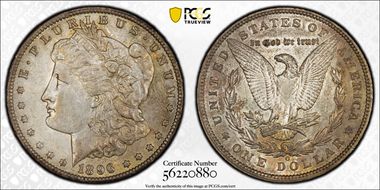 1896-O $1 AU55