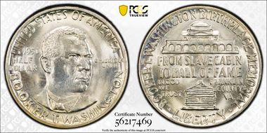 1950 50C Booker T. Washington MS67