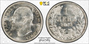1913 Lev KM-31  Ag MS62
