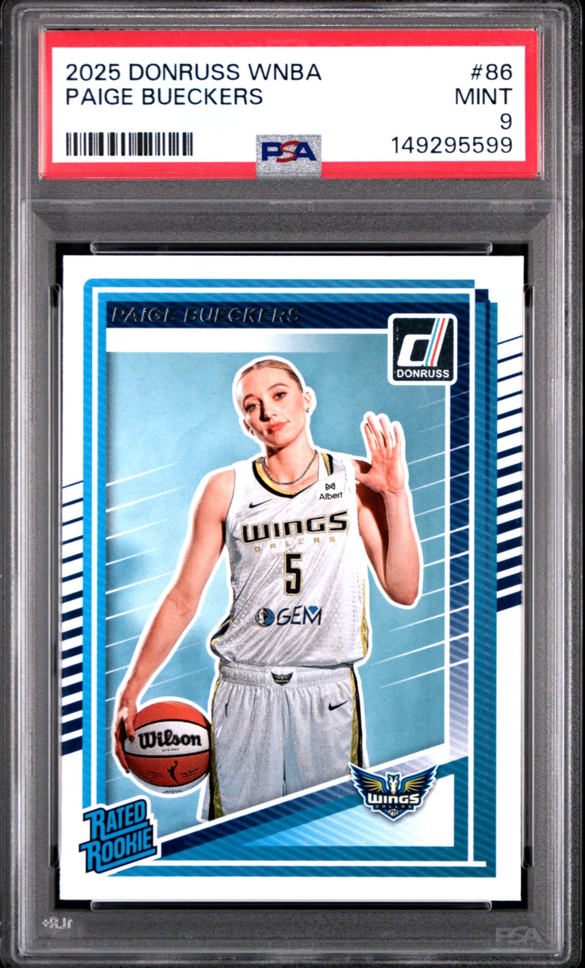 2025 Panini Donruss Wnba Paige Bueckers #86 Mint 9 front