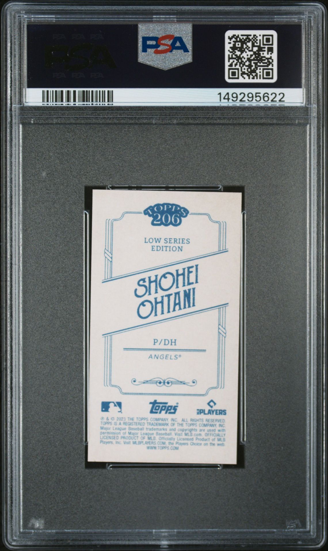 2023 Topps 206 Low Series Shohei Ohtani Mint 9 back