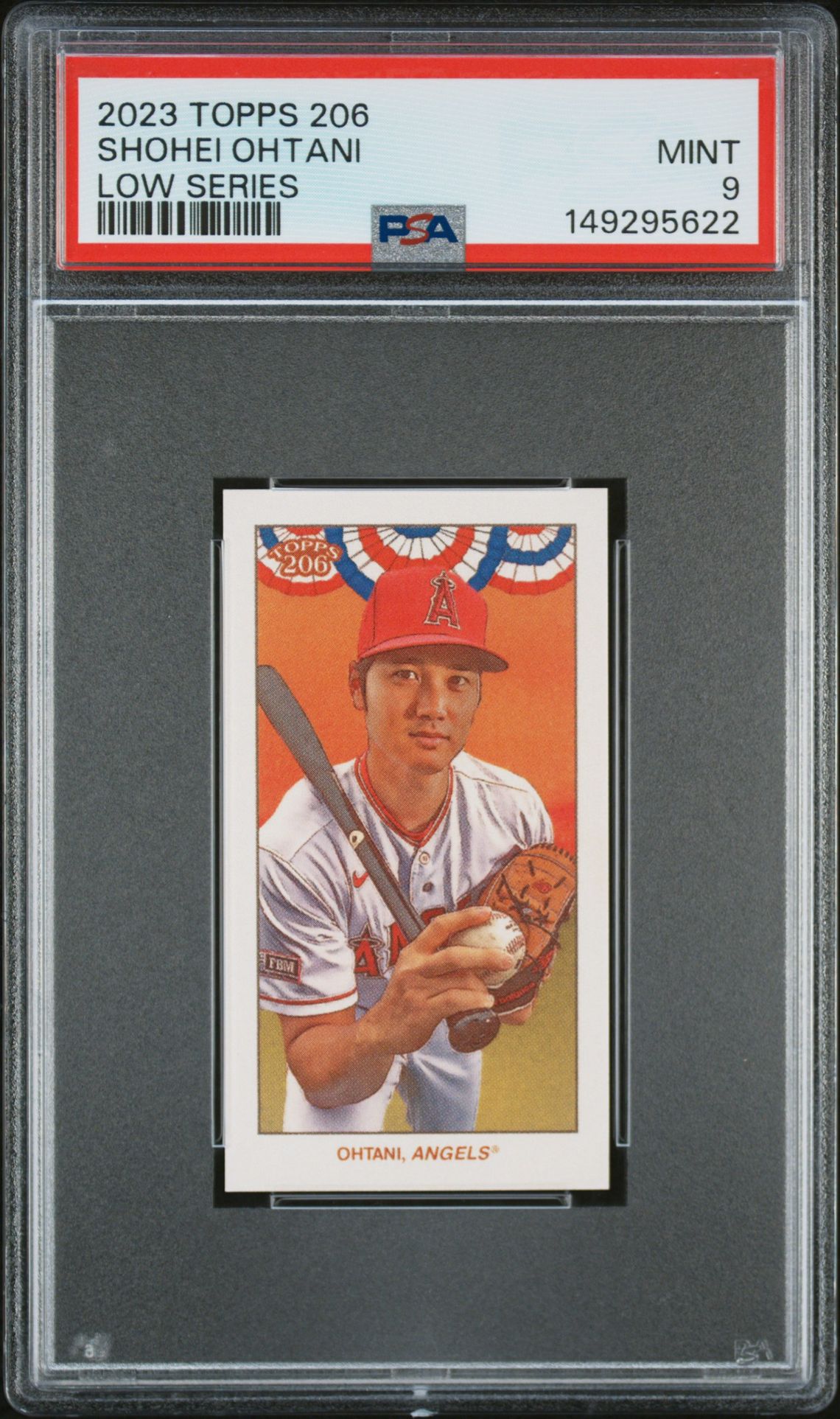 2023 Topps 206 Low Series Shohei Ohtani Mint 9 front