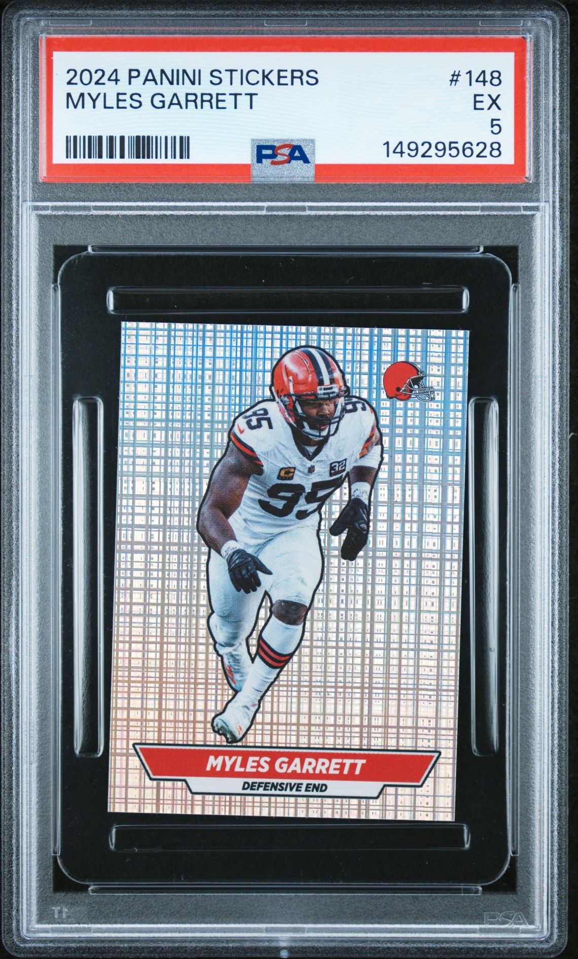 2024 Panini Stickers Myles Garrett #148 Ex 5 front