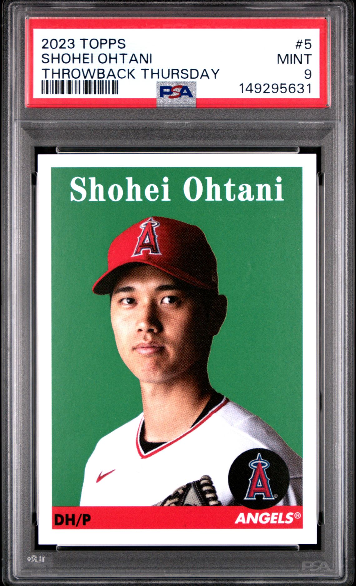 2023 Topps Throwback Thursday Shohei Ohtani #5 (Throwback Thursday) Mint 9 front