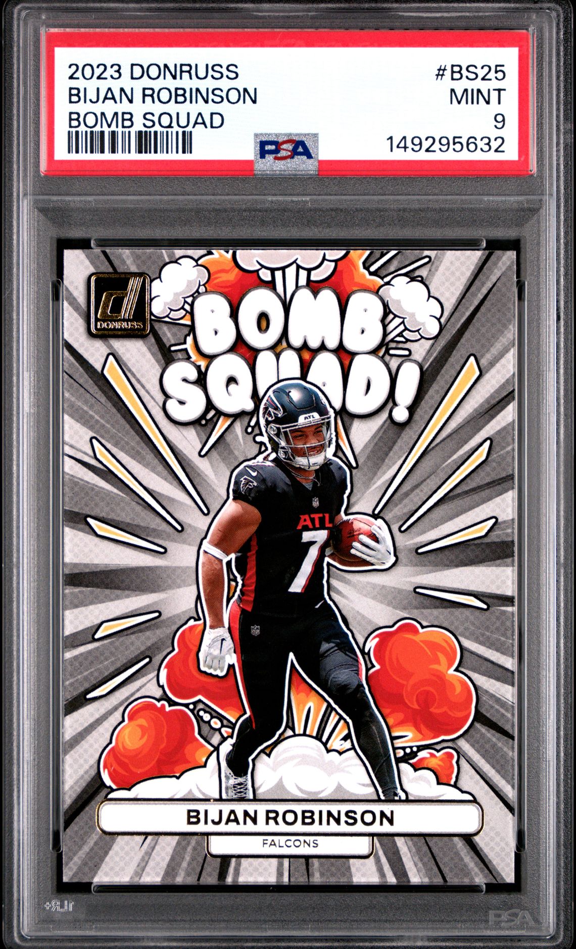 2023 Panini Donruss Bomb Squad Bijan Robinson #Bs25 Mint 9 front
