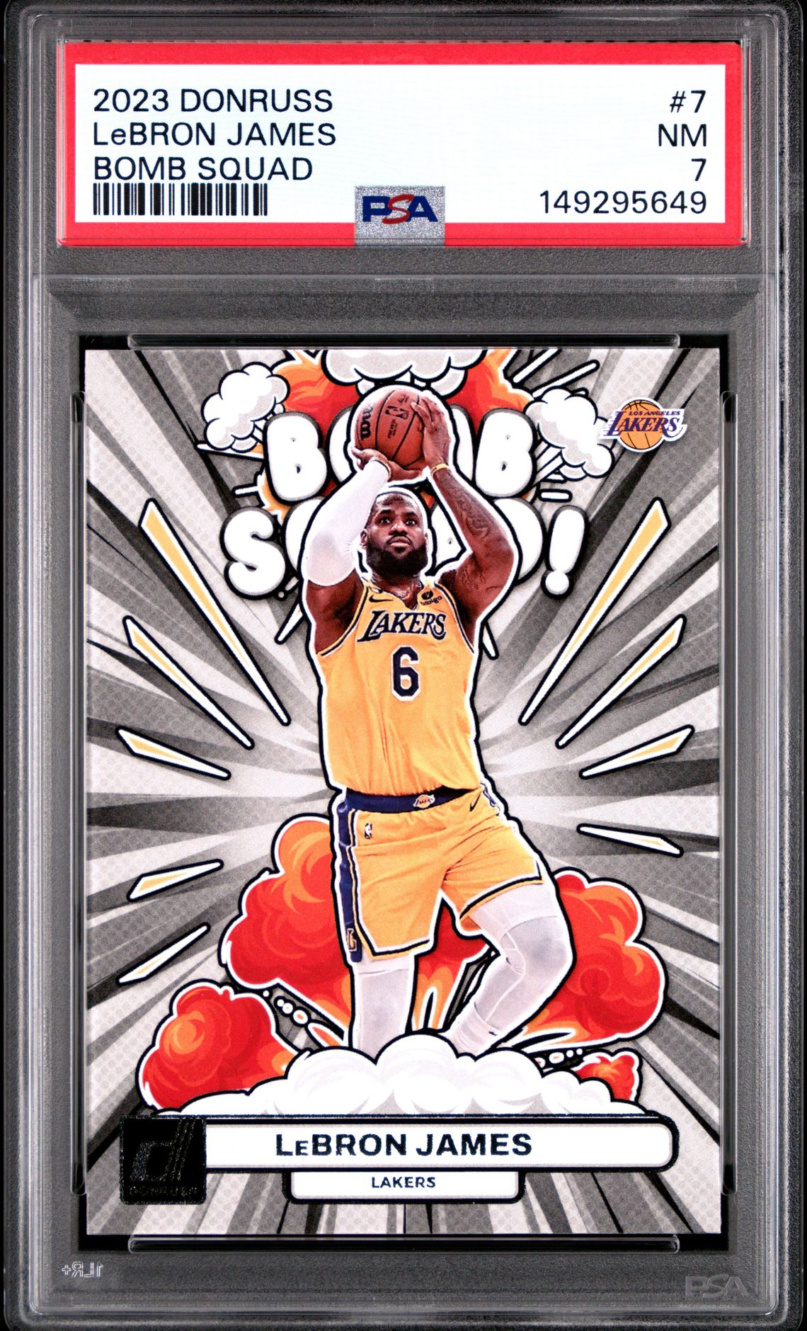 2023 Panini Donruss Bomb Squad Lebron James #7 Nm 7 front