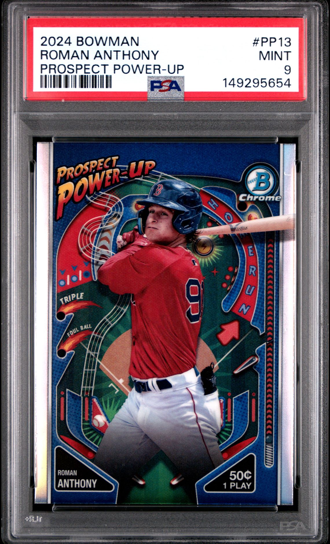 2024 Bowman Prospect Power-Up Roman Anthony #Pp13 Mint 9 front
