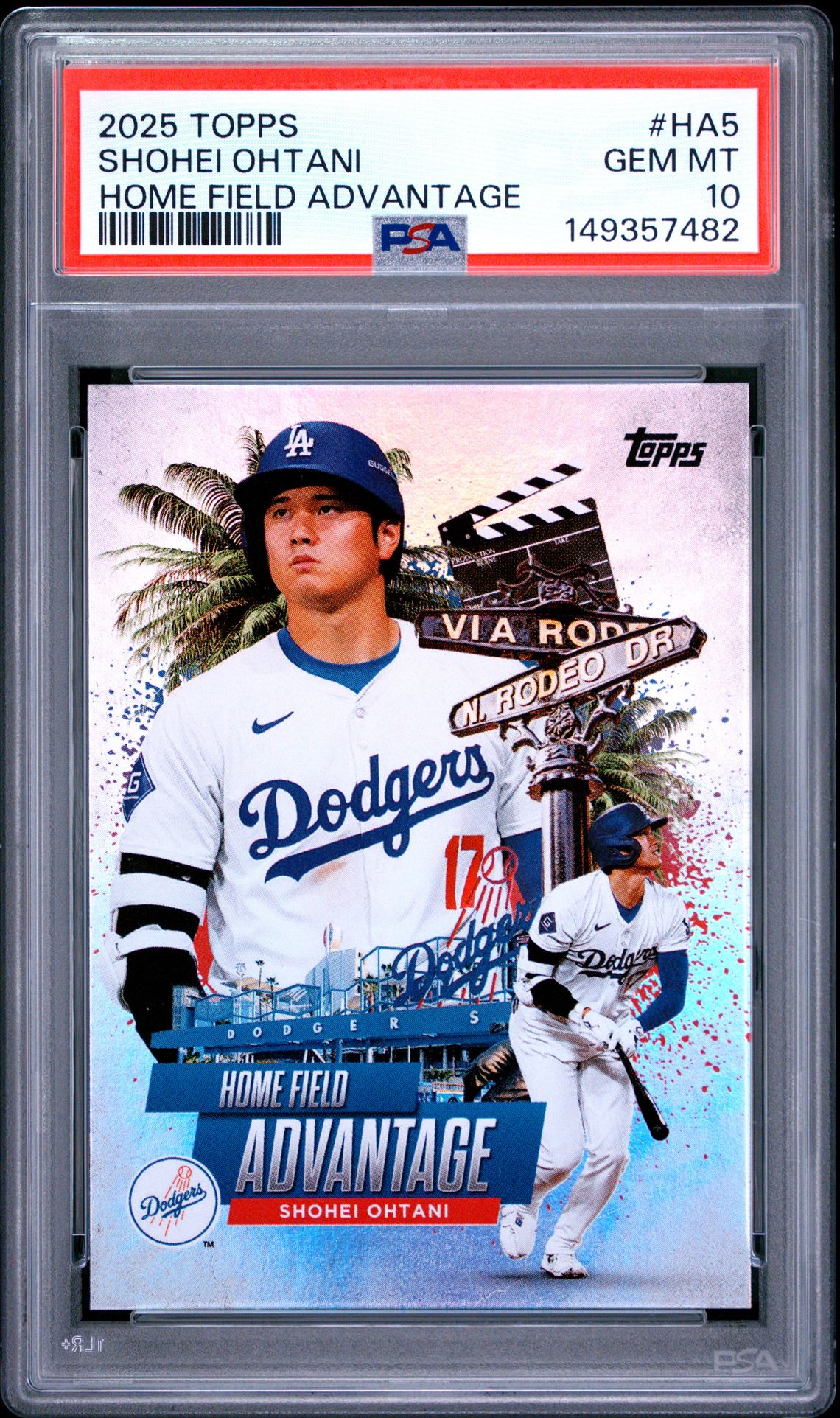 2025 Topps Home Field Advantage Shohei Ohtani #Ha5 Gem Mt 10 front
