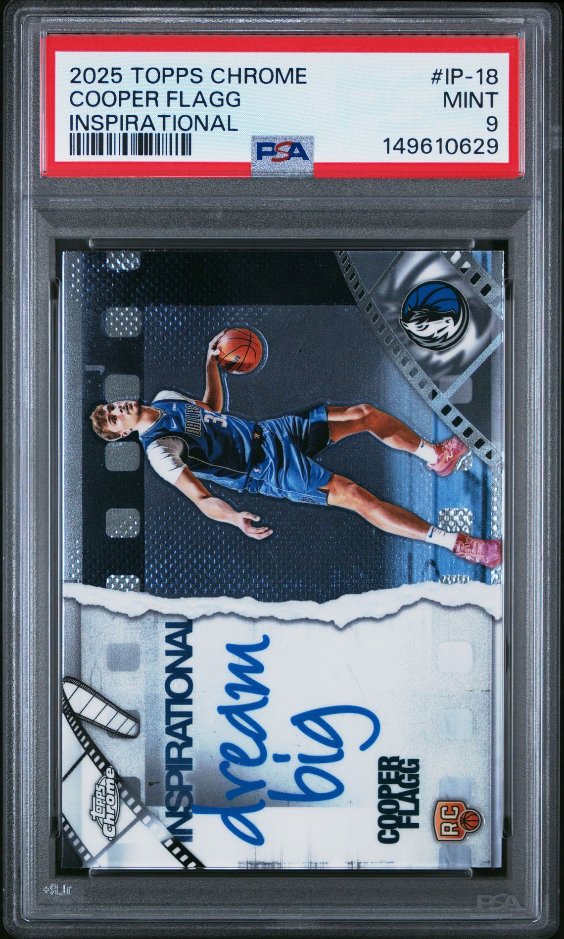 2025 Topps Chrome Inspirational Cooper Flagg #Ip-18 Mint 9 front