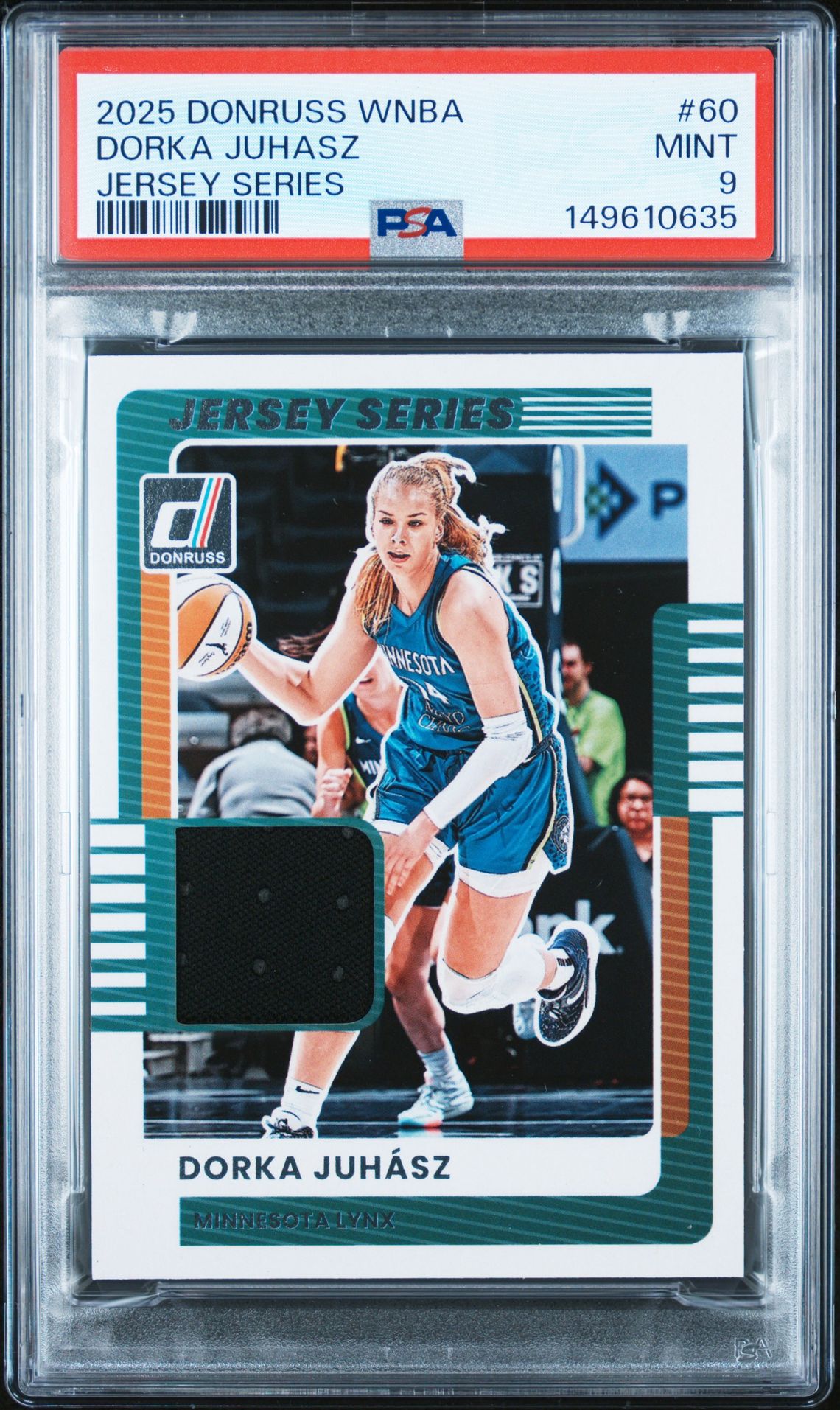 2025 Panini Donruss Wnba Jersey Series Dorka Juhasz #60 Mint 9 front