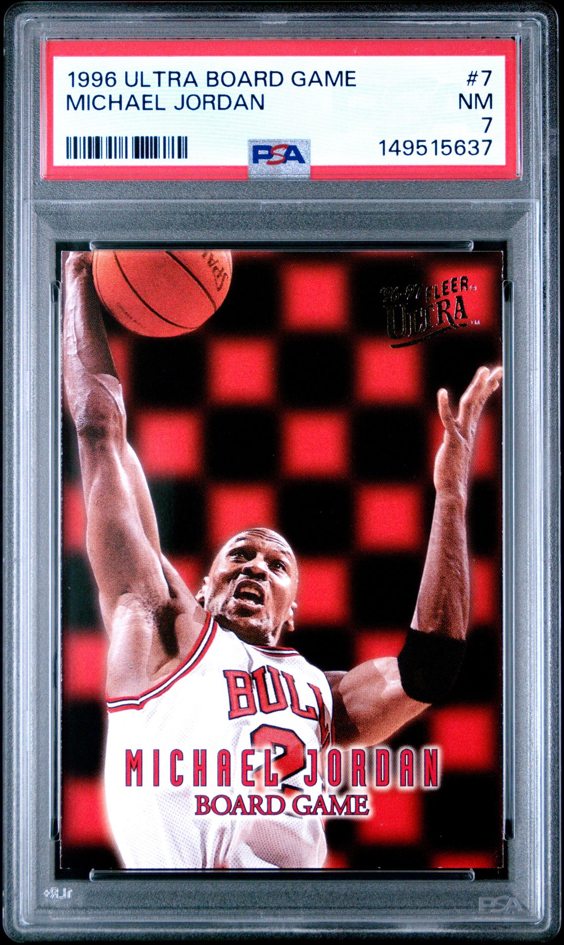 1996 Ultra Board Game Michael Jordan #7 Nm 7 front