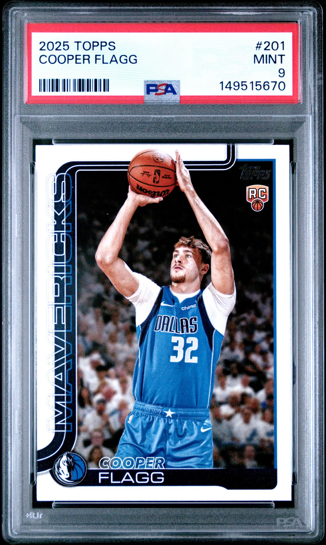 2025 Topps Cooper Flagg #201 Mint 9 front