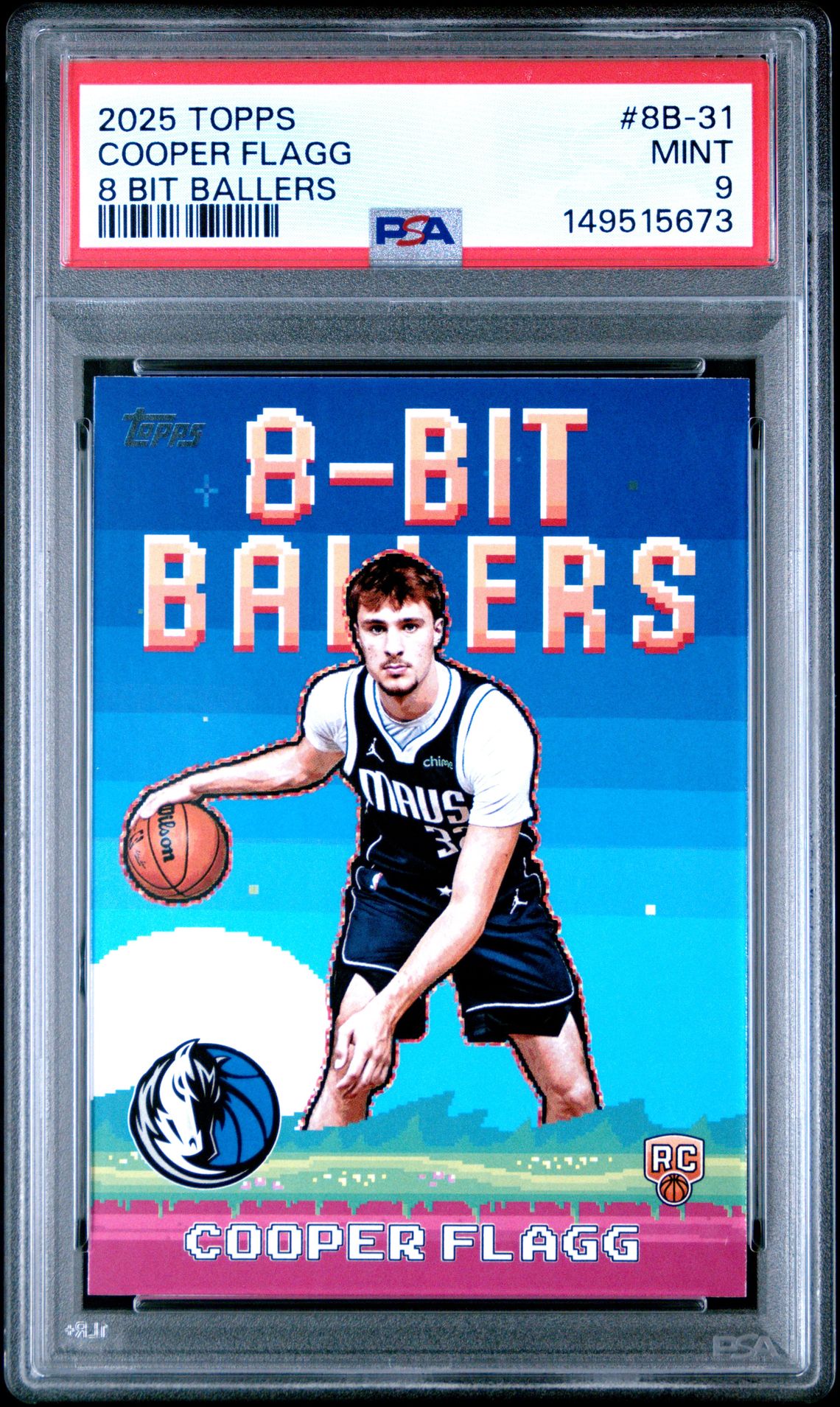 2025 Topps 8 Bit Ballers Cooper Flagg #8B-31 Mint 9 front