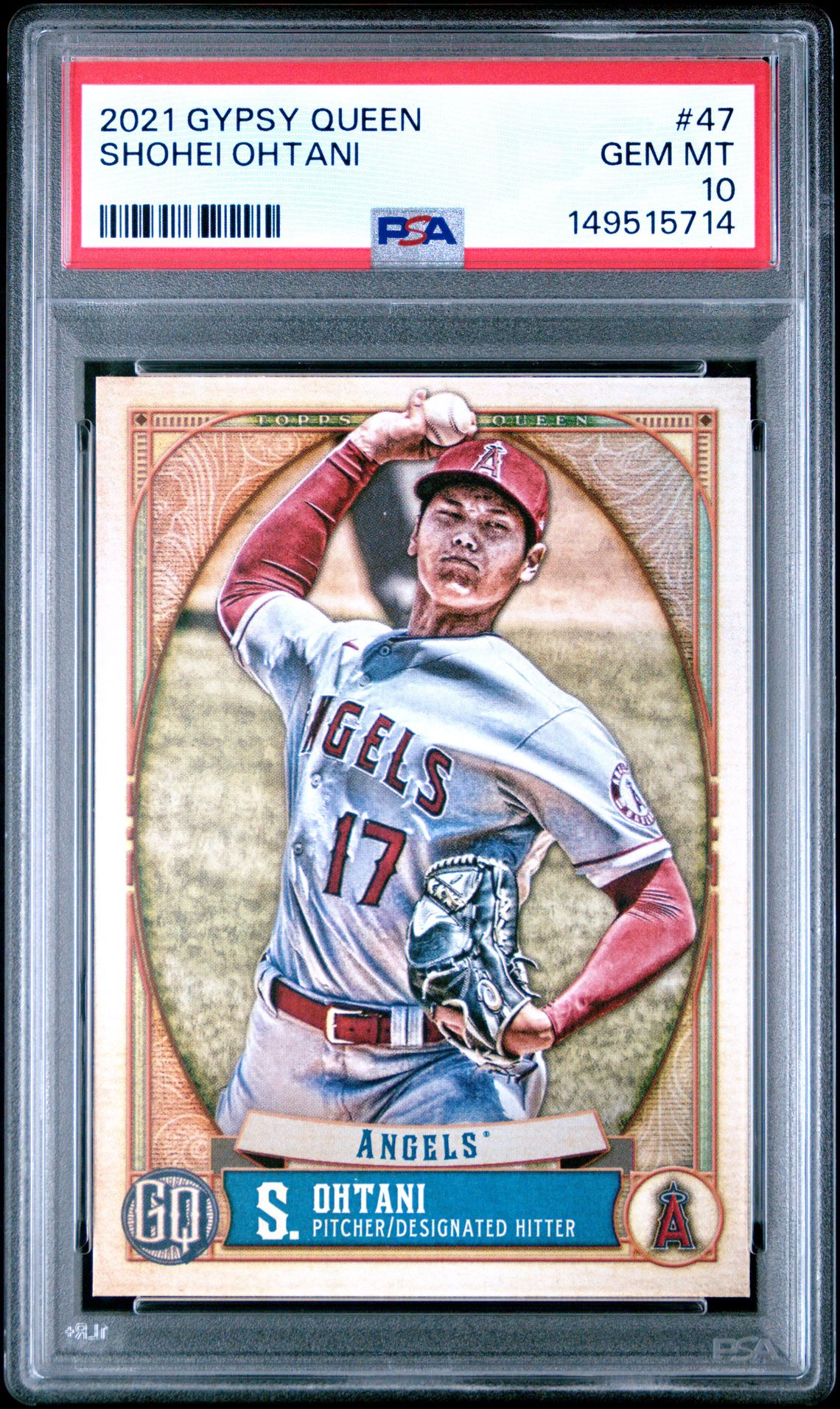2021 Topps Gypsy Queen Shohei Ohtani #47 Gem Mt 10 front