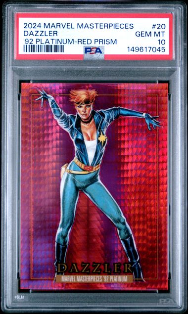 2024 Fleer Marvel Masterpieces Platinum Dazzler front