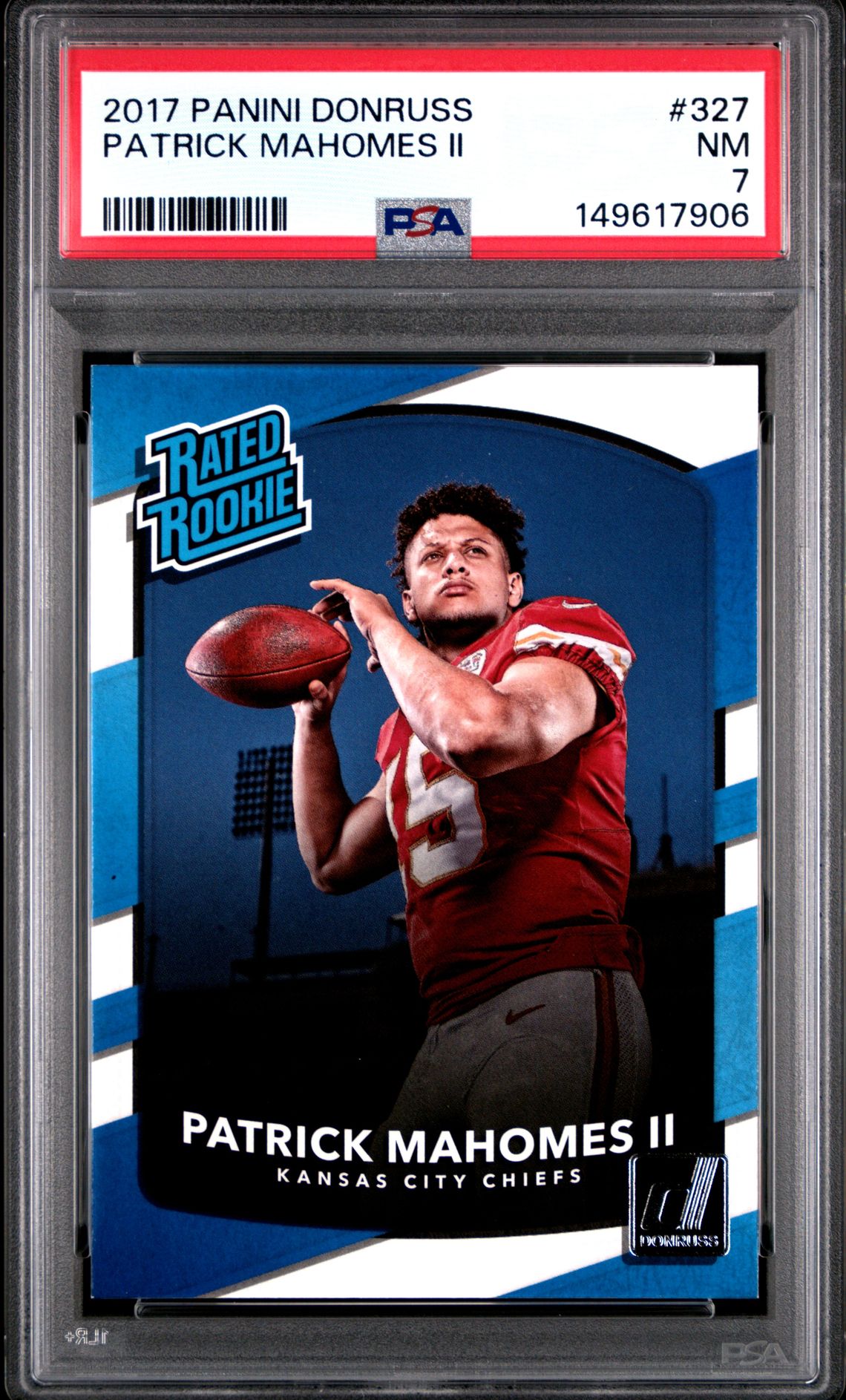 2017 Panini PANINI DONRUSS #327 Patrick Mahomes Ii front