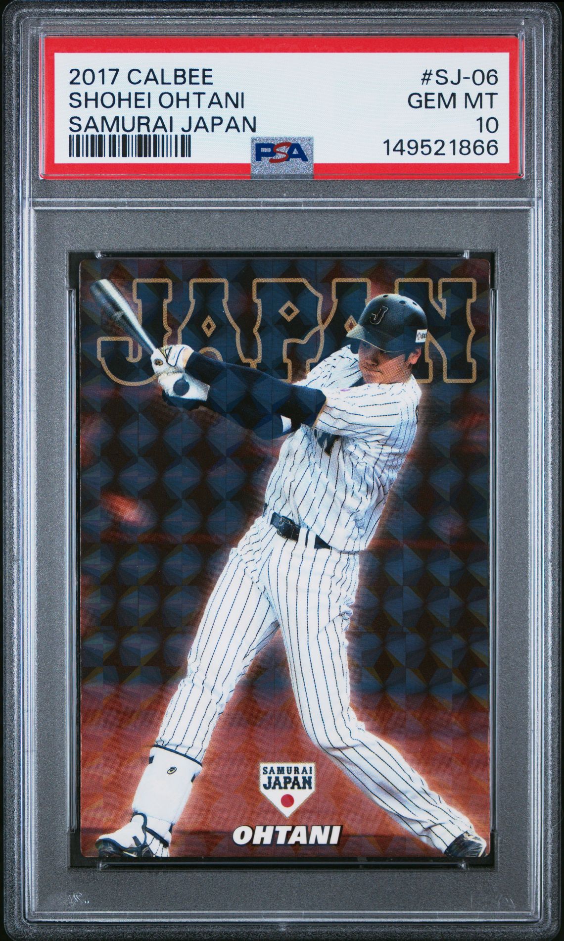 2017 Calbee #SJ-06 Shohei Ohtani front