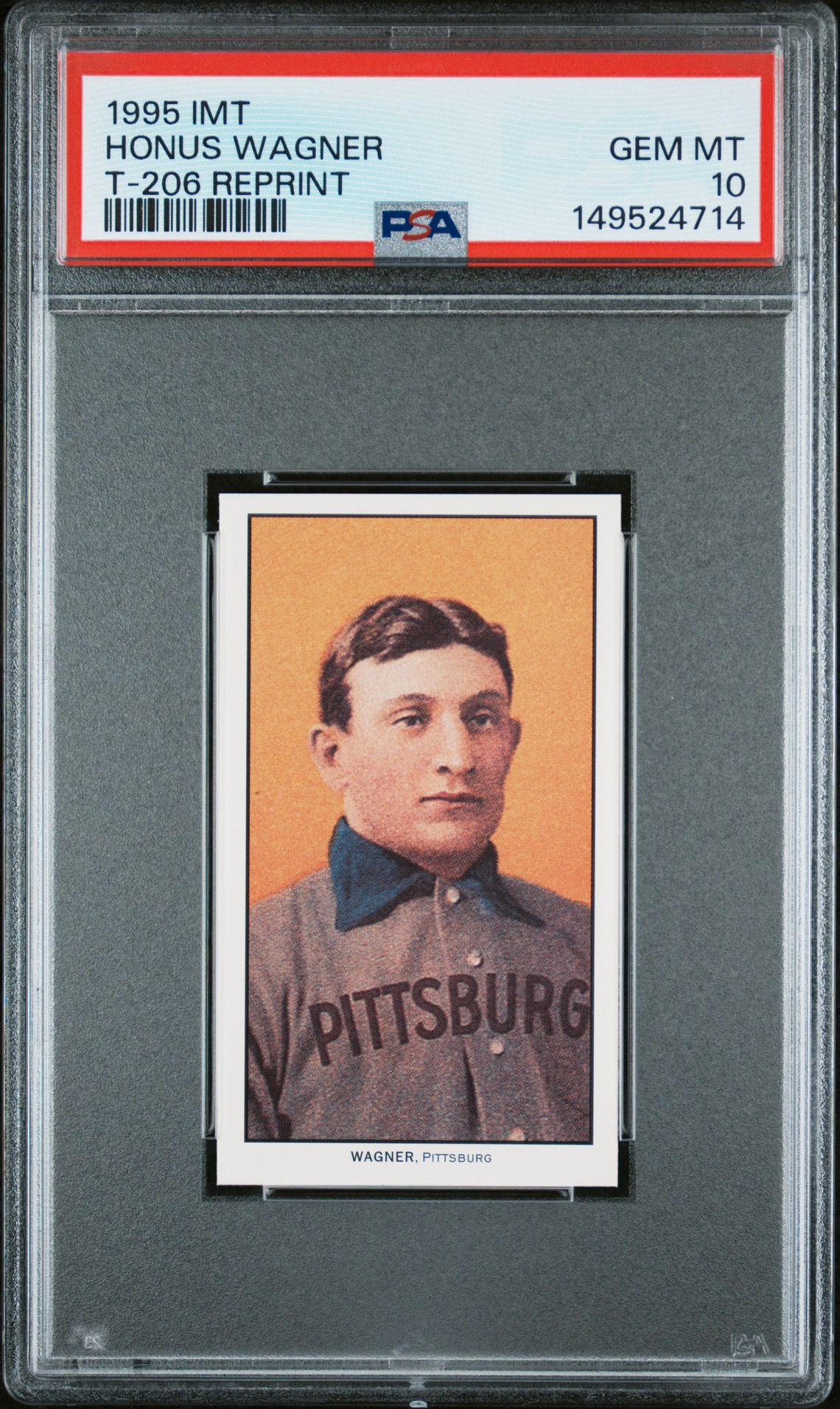 1995 IMT T-206 REPRINT Honus Wagner front