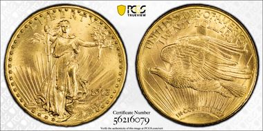 1913-D $20 MS66+