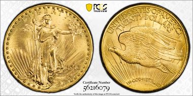 1913-D $20 MS66+
