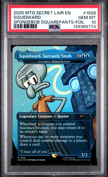 1928 Mtgsecretlairen Spongebobsquarepants-Foil Foil #1928 Squidward front