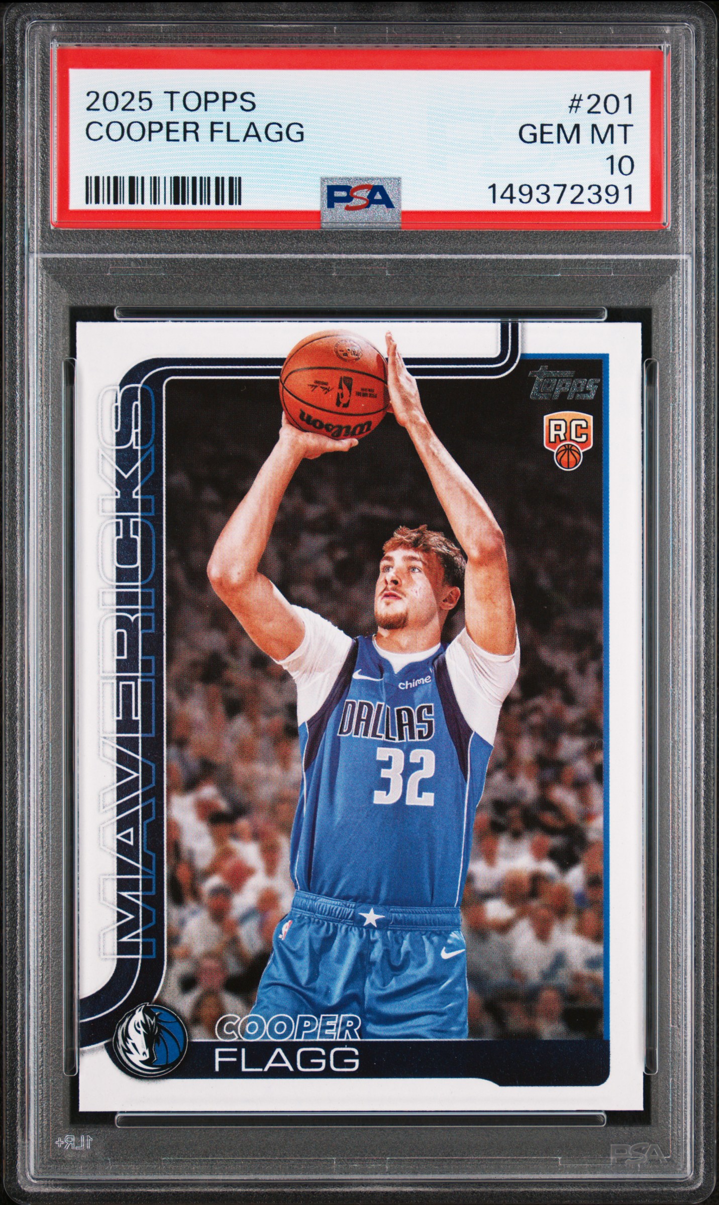 2025 #201 Cooper Flagg PSA 10 Topps