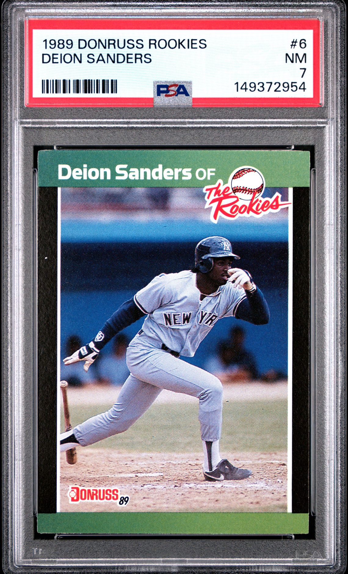 1989 Donruss Rookies Deion Sanders #6 Nm 7 front
