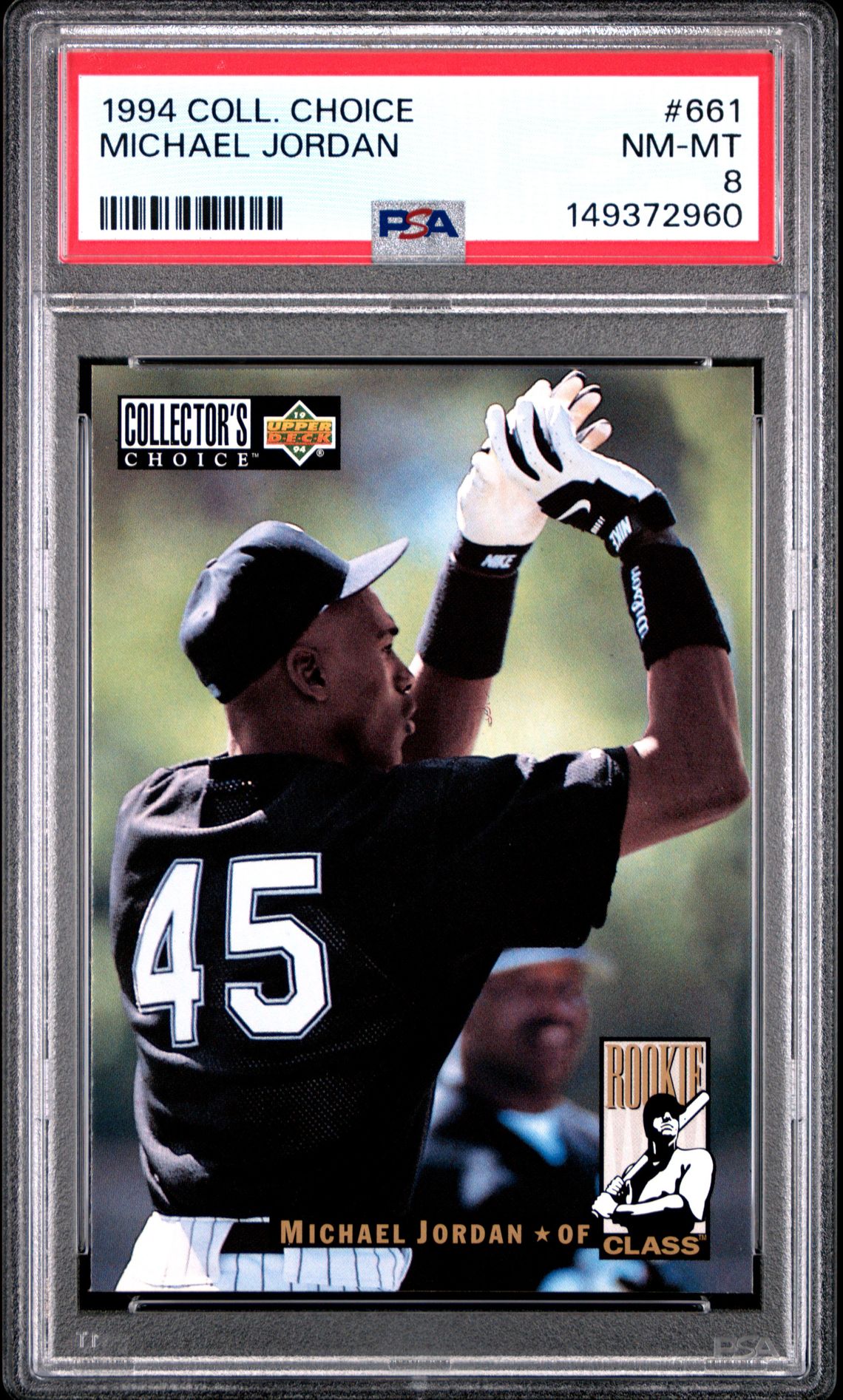 1994 Collector's Choice Michael Jordan #661 Nm-Mt 8 front