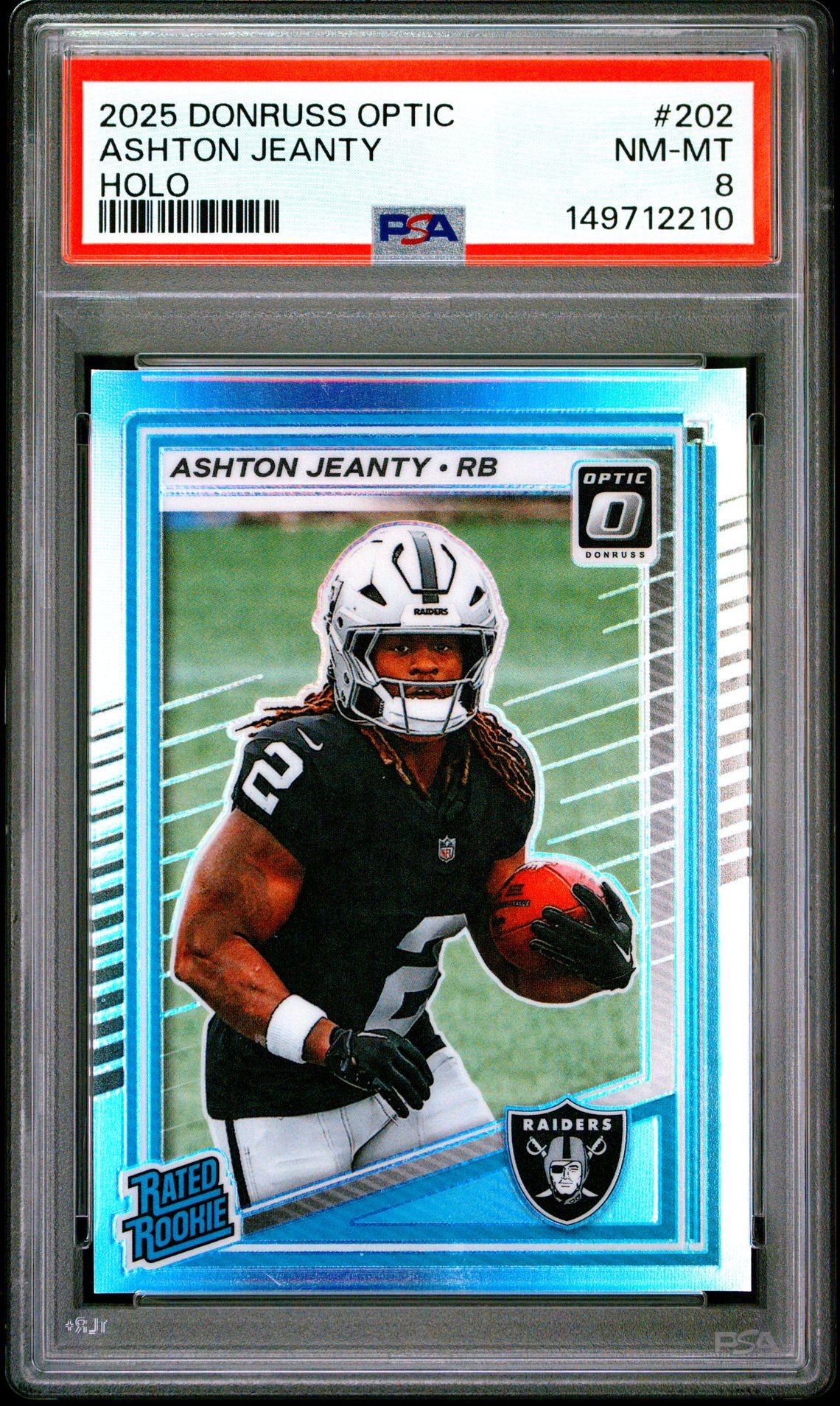2025 Panini PANINI DONRUSS OPTIC HOLO #202 Ashton Jeanty front