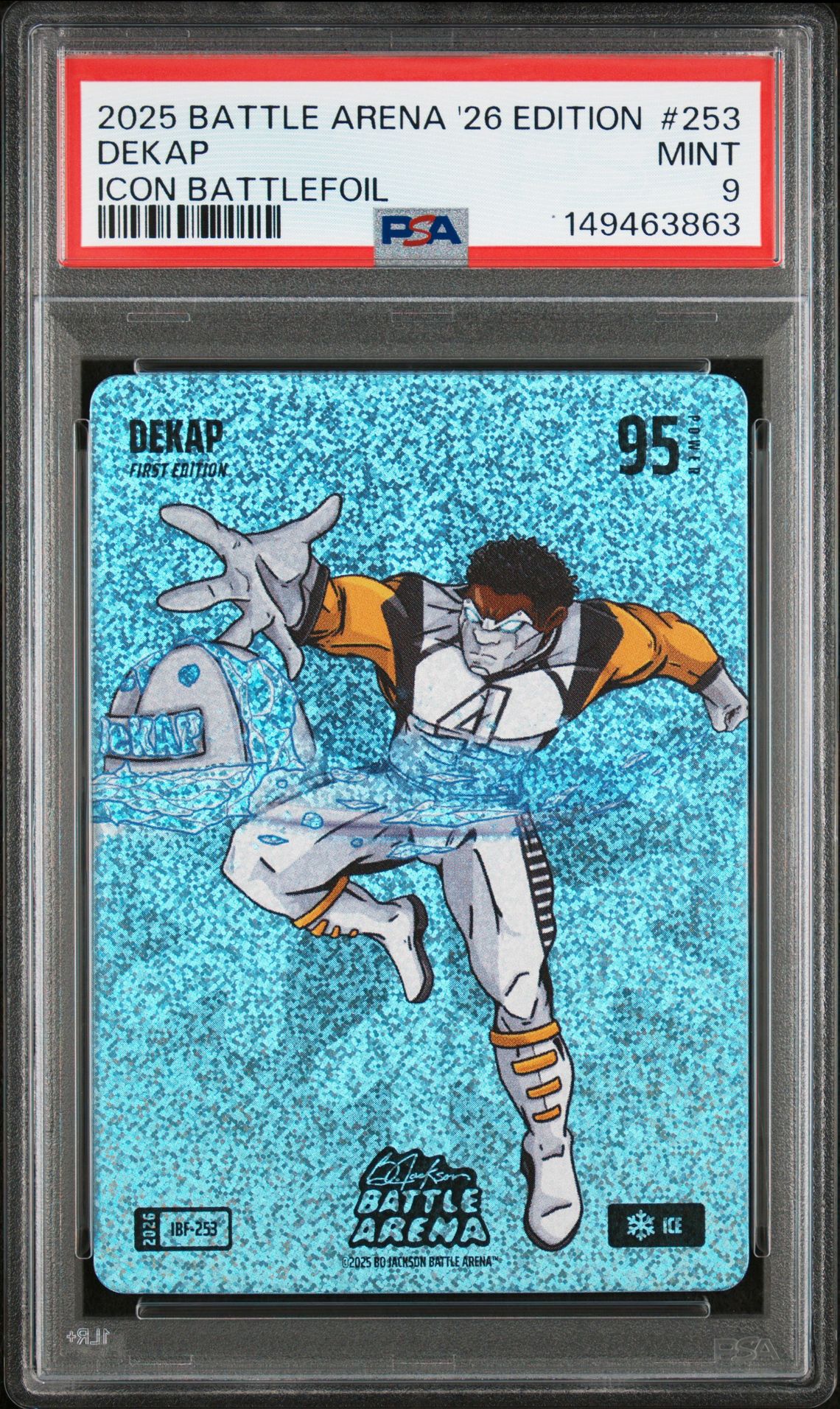 2025 Bo Jackson Battle Arena 2026 Edition Icon Battlefoil Dekap #253 Mint 9 front