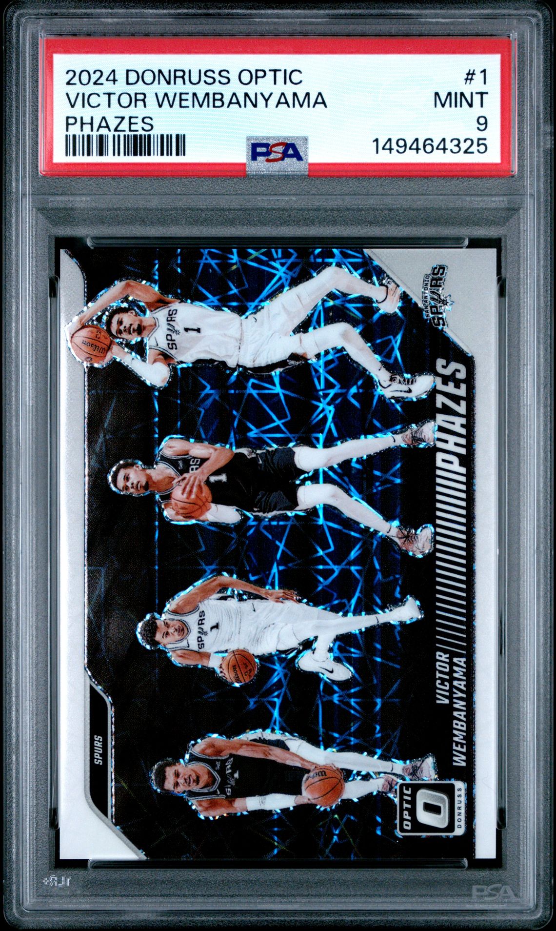 2024 Panini Donruss Optic Phazes Victor Wembanyama #1 Mint 9 front