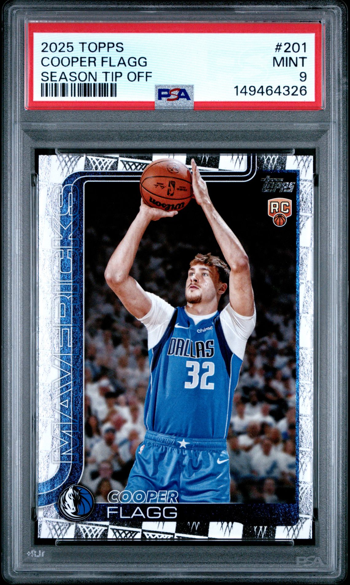2025 Topps Cooper Flagg #201 (Season Tip Off) Mint 9 front