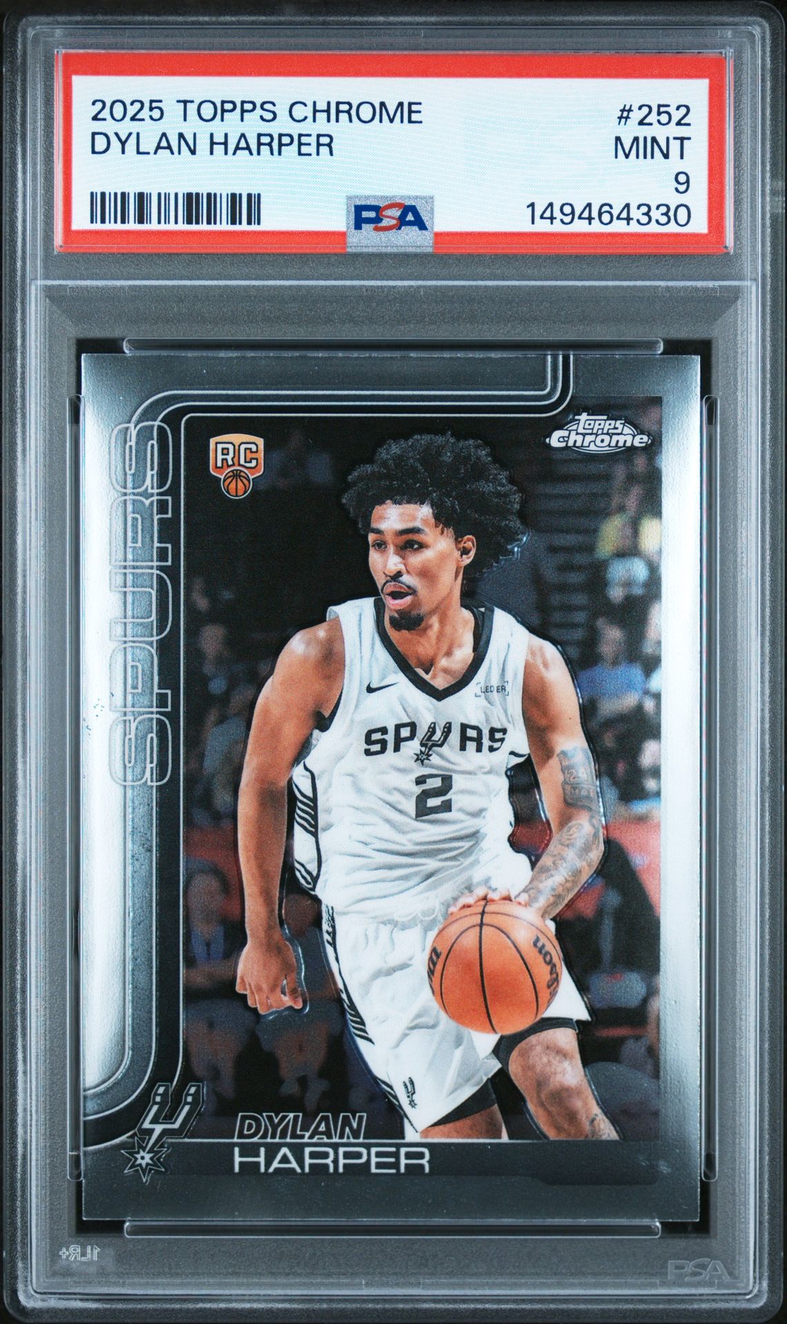 2025 Topps Chrome Dylan Harper #252 Mint 9 front