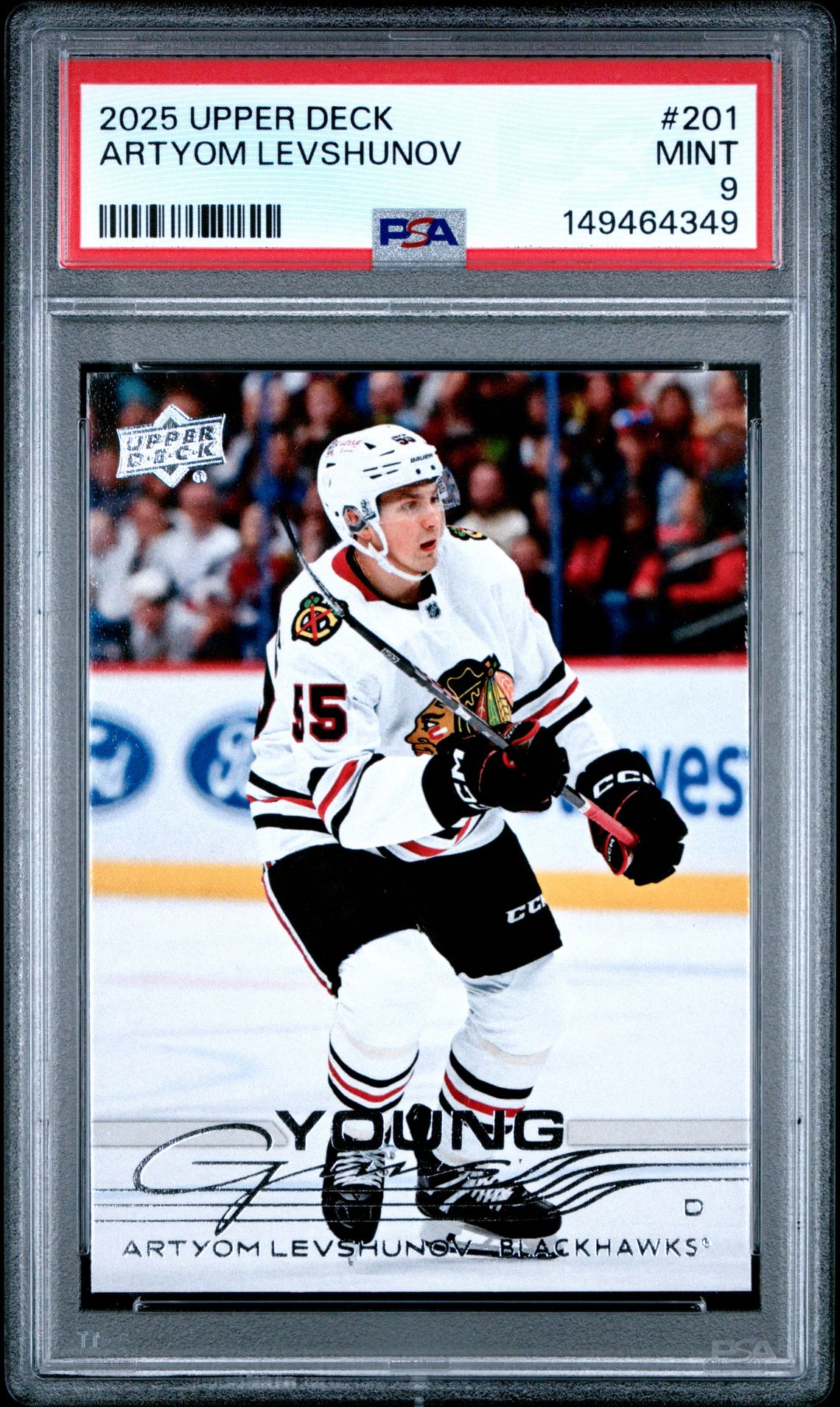 2025 Upper Deck Artyom Levshunov #201 Mint 9 front