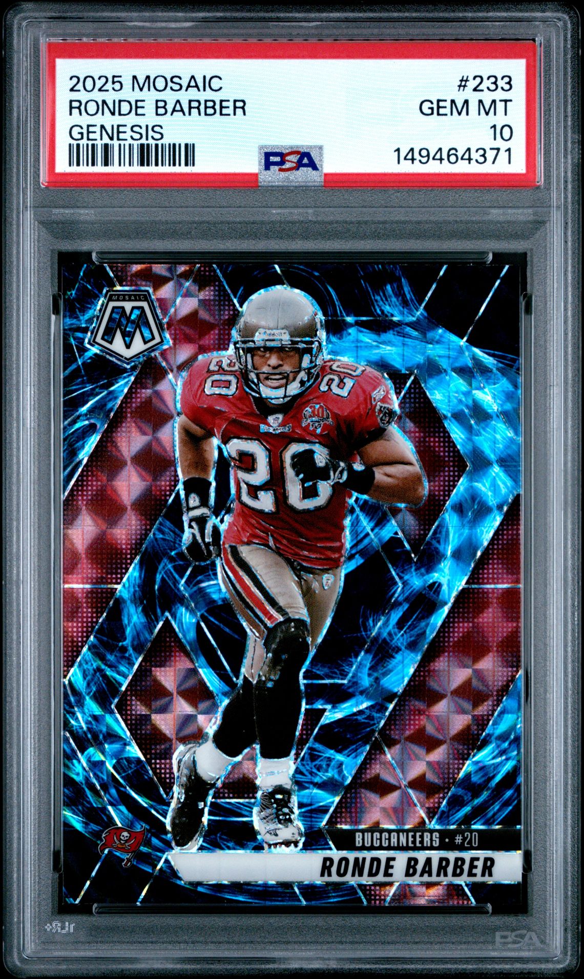 2025 Panini Mosaic Ronde Barber #233 (Genesis) Gem Mt 10 front view - PSA graded GEM MT 10