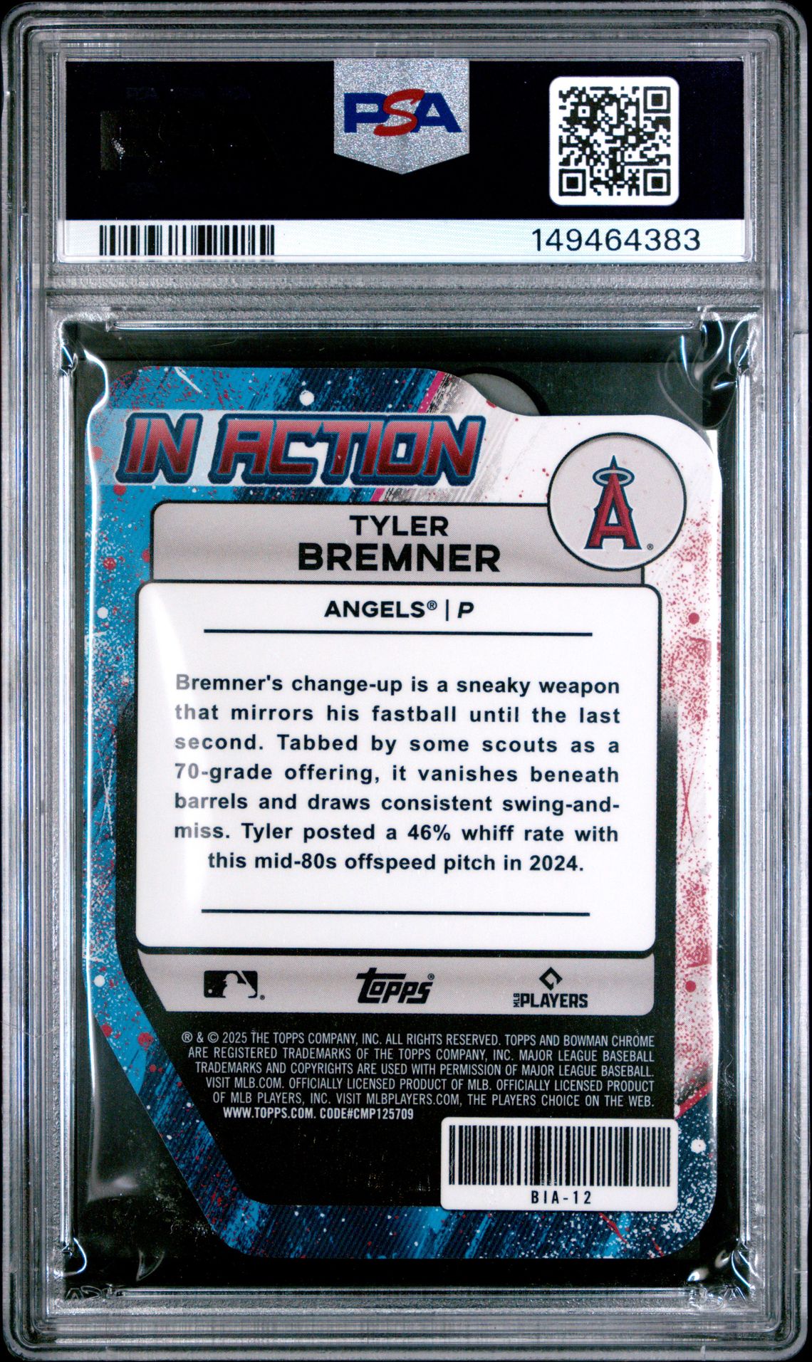 2025 Bowman Draft Bowman In Action Tyler Bremner #Bia-12 Mint 9 back