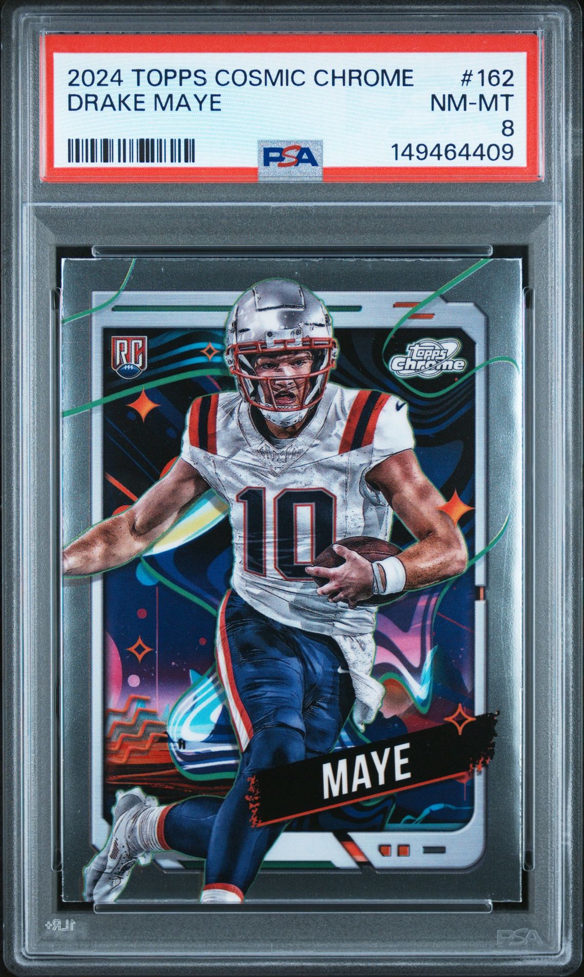 2024 Topps Cosmic Chrome Drake Maye #162 Nm-Mt 8 front