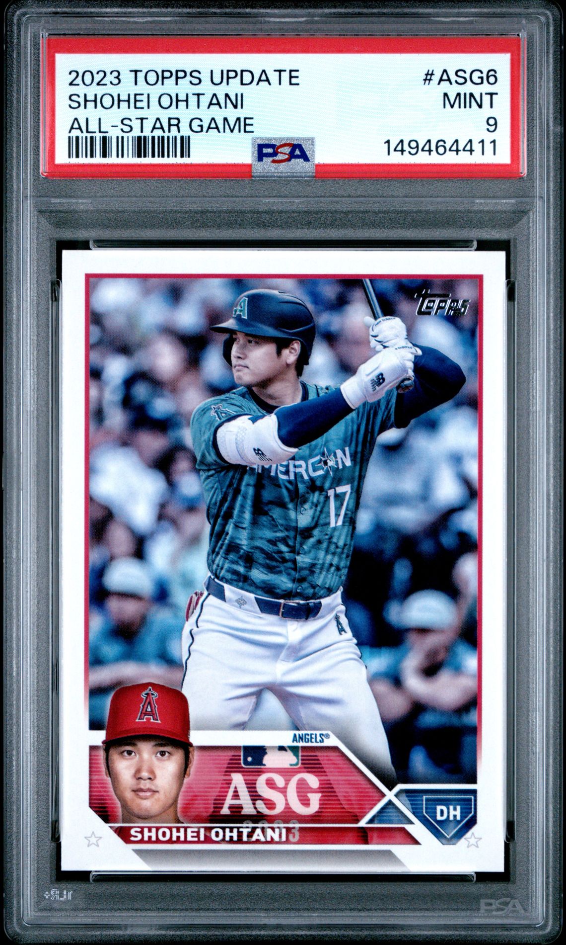 2023 Topps Update 2023 All-Star Game Shohei Ohtani #Asg6 (All-Star Game) Mint 9 front