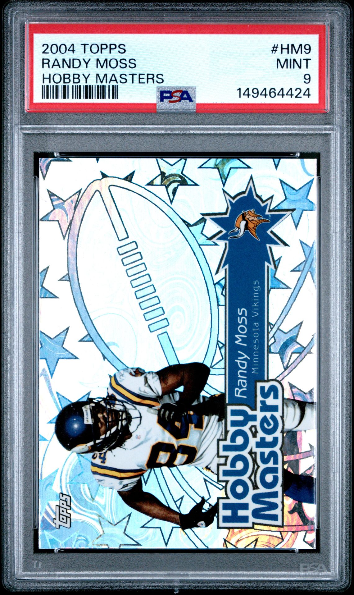2004 Topps Hobby Masters Randy Moss #Hm9 (Hobby Masters) Mint 9 front