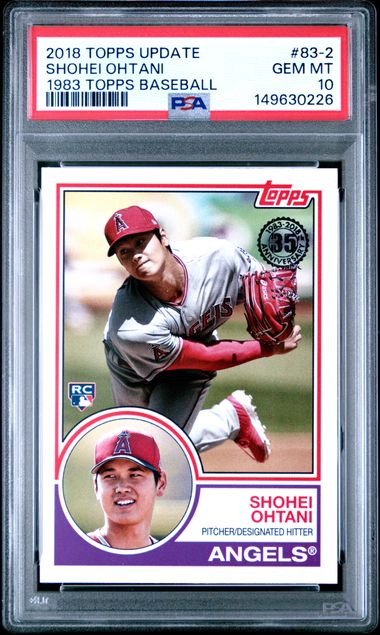 2018 Topps Topps Update #83-2 Shohei Ohtani front