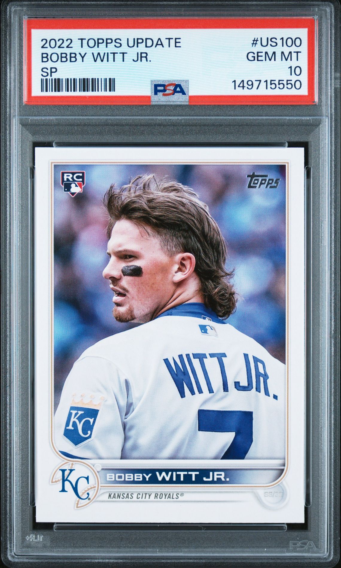 2022 Topps TOPPS UPDATE SP #US100 Bobby Witt Jr. front