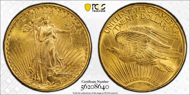 1925 $20 MS66+ 