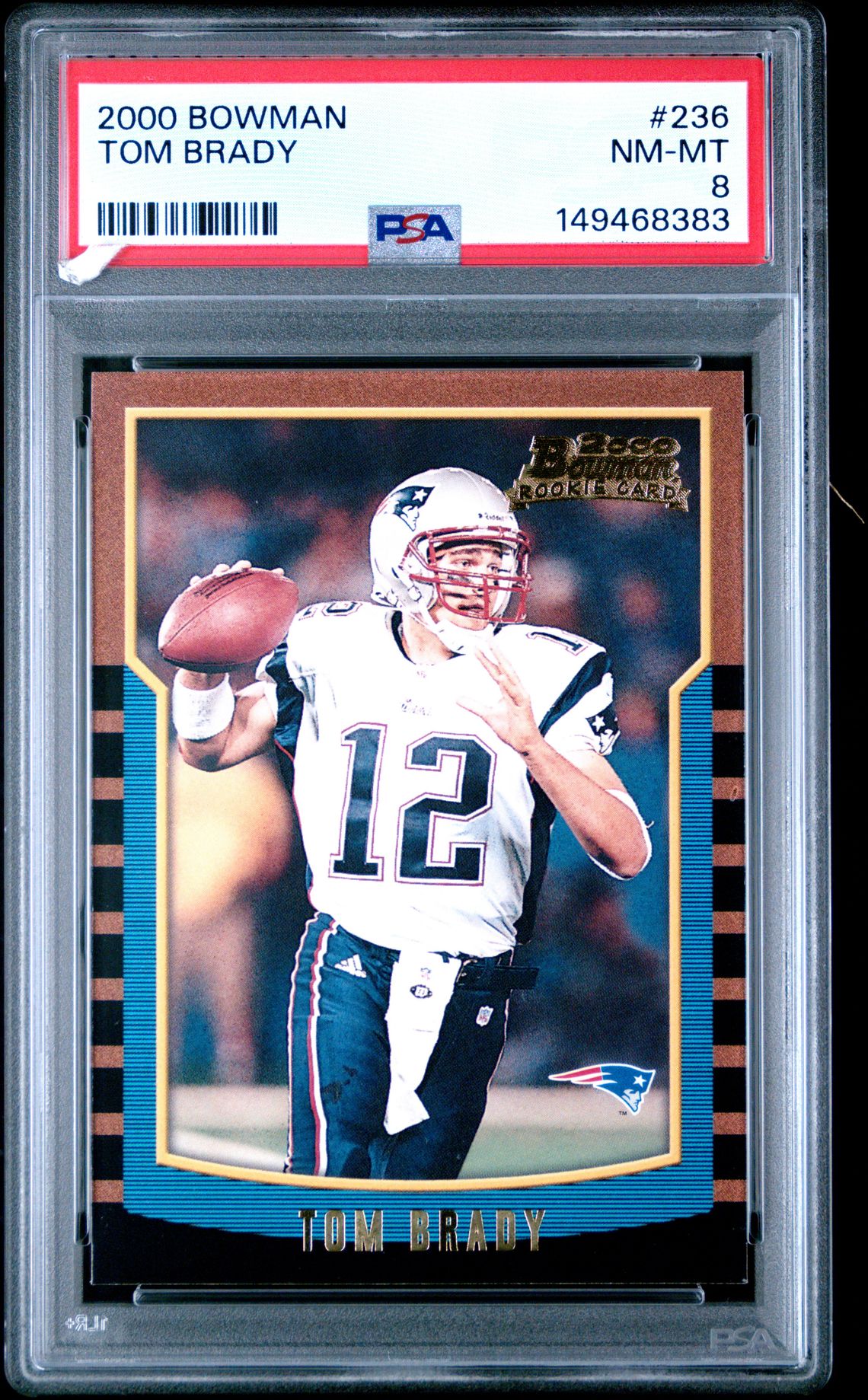 2000 Bowman #236 Tom Brady front