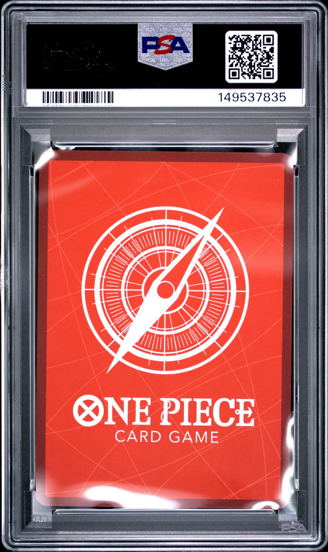 2025 One Piece Op13-Carrying On His Will Gol D. Roger #003 (Alternate Art) Gem Mt 10 back view - PSA certificate #149537835
