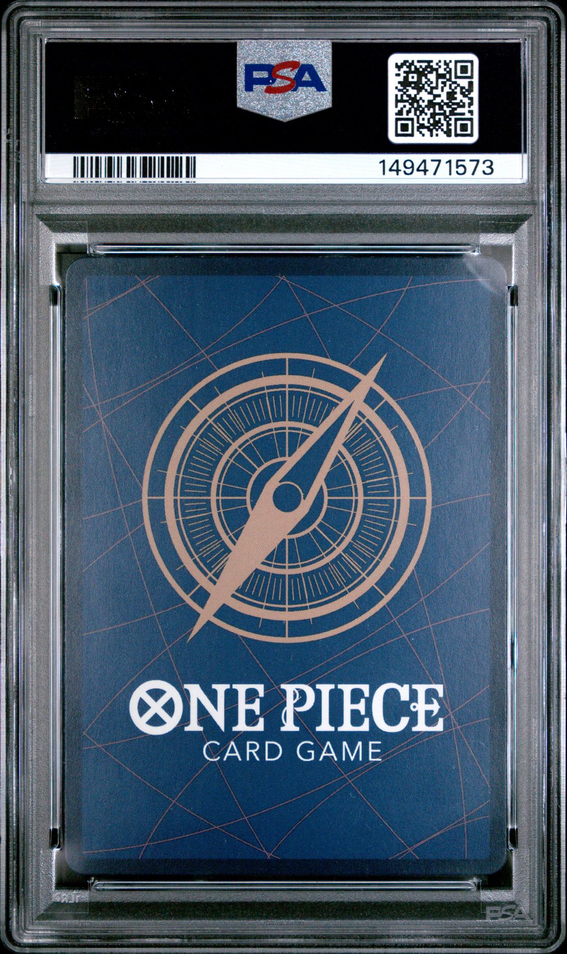2025 One Piece Op11-A Fist Of Divine Speed Nami #054 (Alternate Art) Gem Mt 10 back view - PSA certificate #149471573