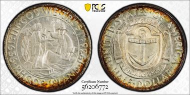 1936-S 50C Rhode Island MS68