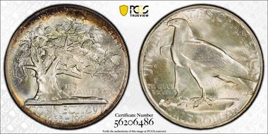 1935 50C Connecticut MS68